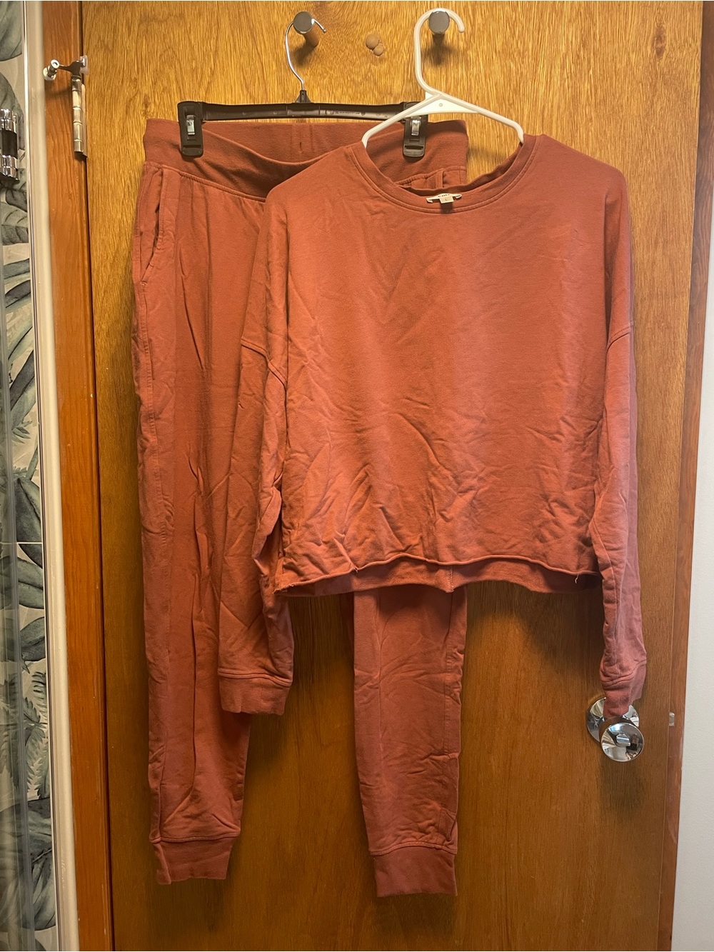 knix Women's Rust-Colored Lounge Track Set